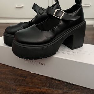 Black Mary Janes
